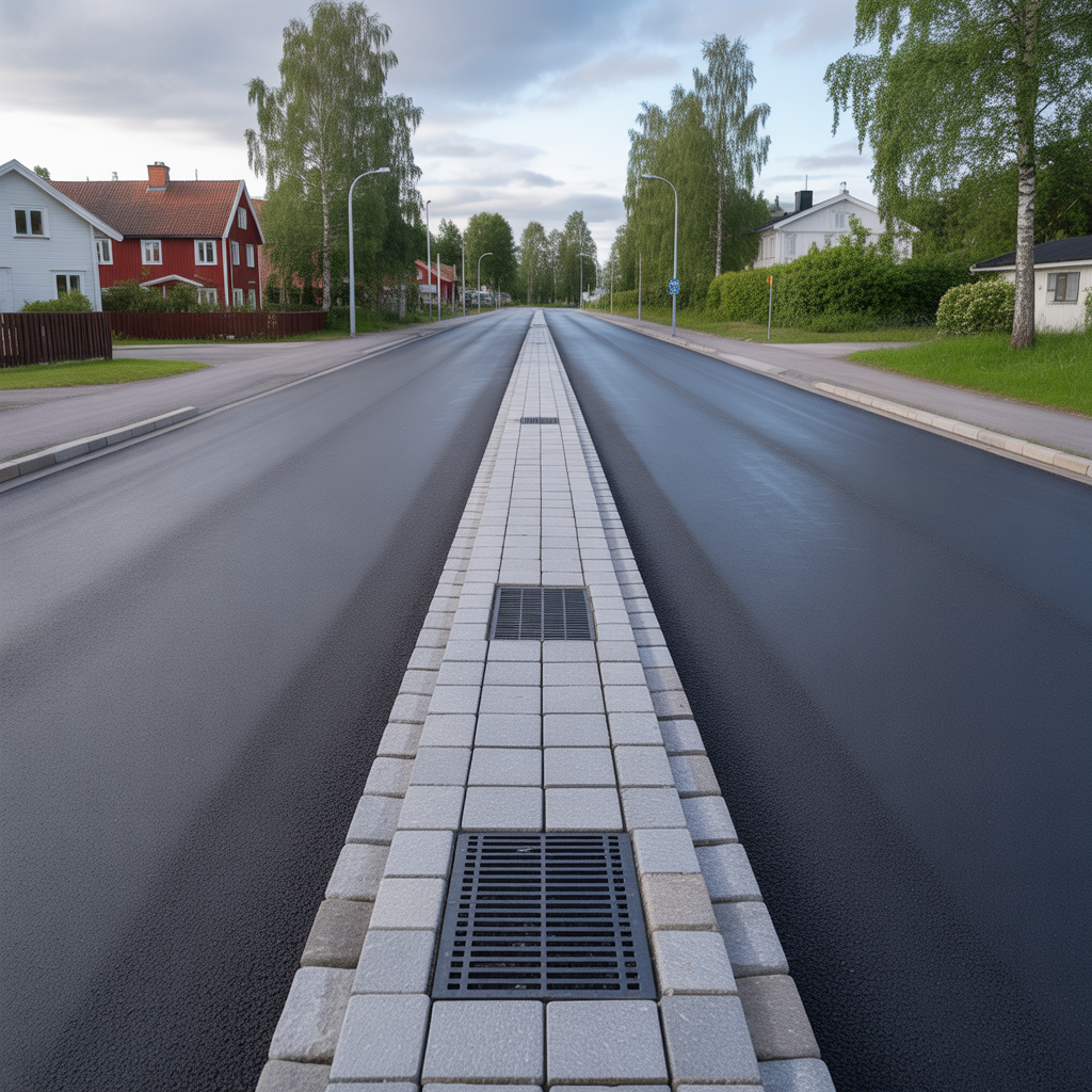 kantstod och avvattning vid ny asfalt checklista