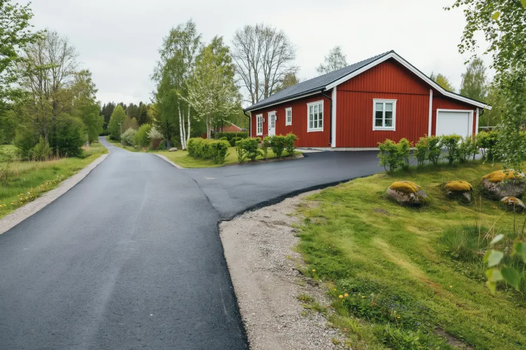 s lyckas du asfaltera v gen till fastigheten l sningar som h ller l nge och h jer helhetsintrycket
