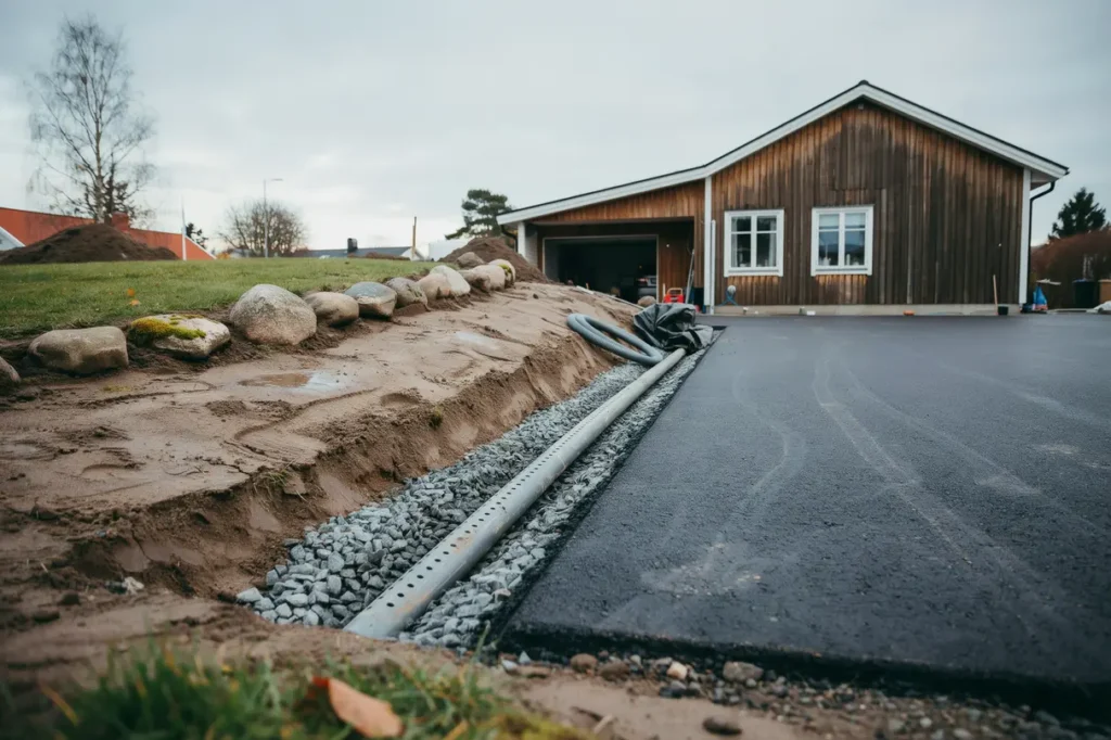 dr nering under asfalt p villatomten s undviker du p lar isbildning och framtida skador