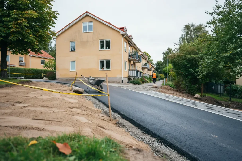markarbeten f r dagvatten och dr nering vid radhusl nga i edsberg sollentuna